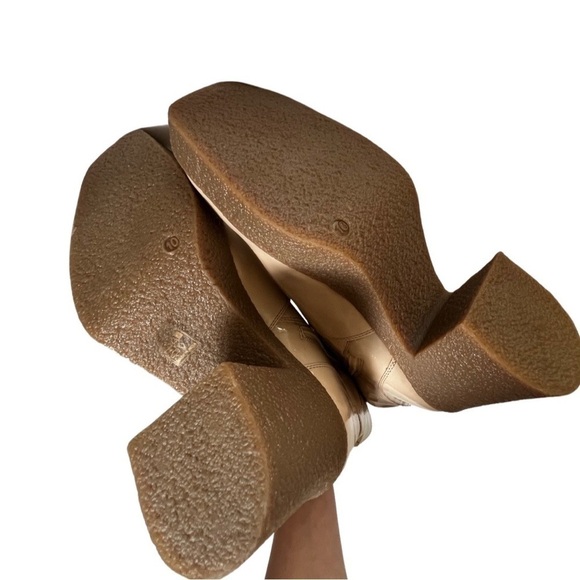 URBAN OUTFITTERS Beige Platform Chunky Platform Y2K Boots size 10 - Picture 7 of 7